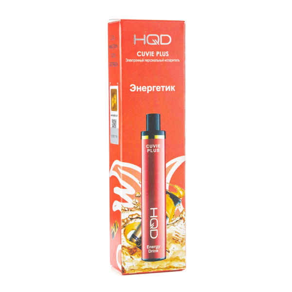 Одноразовая электронная сигарета HQD Cuvie Plus Energy Drink (Энергетик) 1200 затяжек в Уфе