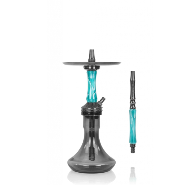 Кальян Ocean Hookah Kaif Small 2 (черный,бирюзовый, 53 см) в Уфе
