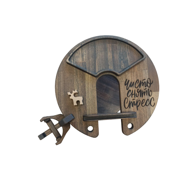 ХукаСтол Люкс (Чисто снять стресс) (Коричневый, Бук) для кальяна в Уфе