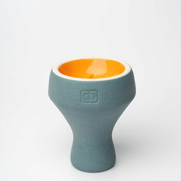 Чаша Форма Турка Бетон (Голубой/Оранжевый) в Уфе
