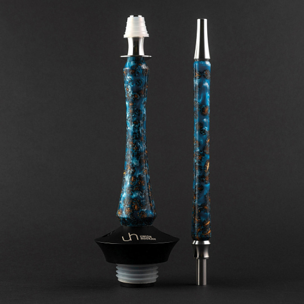 Кальян Union Hookah Sleek Акрил С Шишками Голубой   в Уфе