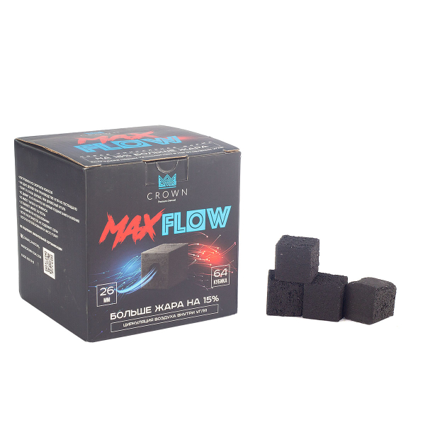Уголь Crown Maxflow Кокосовый 64 Шт (26 Мм) в Уфе