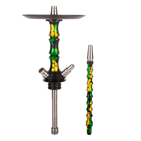 Кальян Mamay Customs Asian Micro Special Anod Зелёно Золотой Камуфляж в Уфе