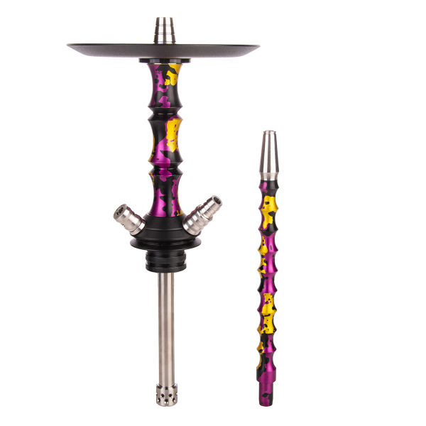 Кальян Mamay Customs Asian Micro Special Anod Пурпурно Золотой Камуфляж в Уфе