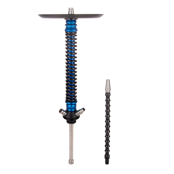 Кальян Mamay Customs Coilover Большой  Голубой Лак Чёрный в Уфе