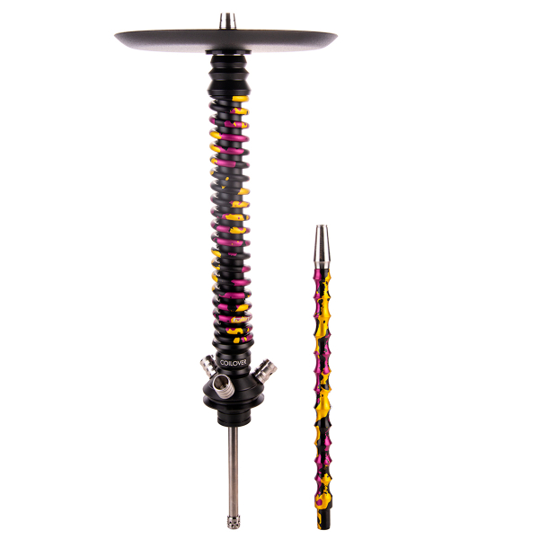 Кальян Mamay Customs Coilover Большой   Чёрный Пурпурный/золотой Камуфляж в Уфе