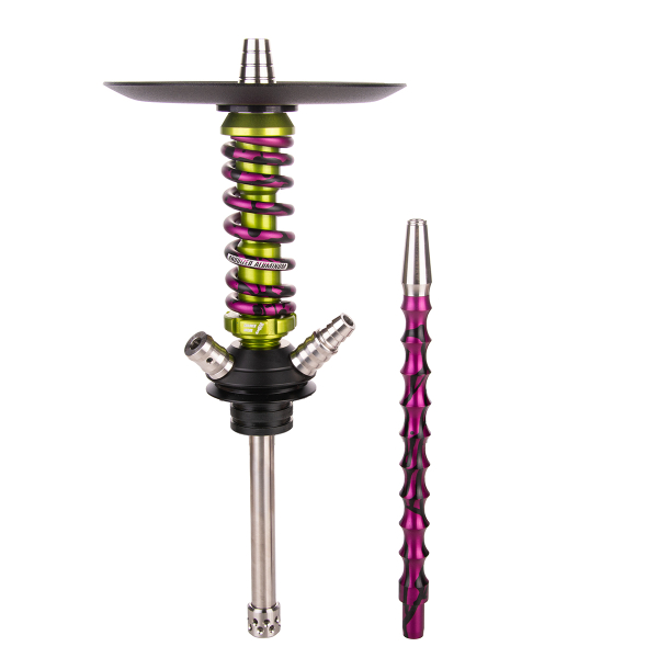 Кальян Mamay Customs Coilover Micro   Салатовый Сплеш Пурпурный в Уфе