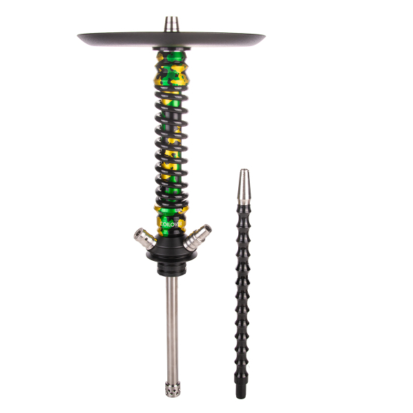 Кальян Mamay Customs Coilover Mini   Зелёный/золотой Камуфляж Черный в Уфе