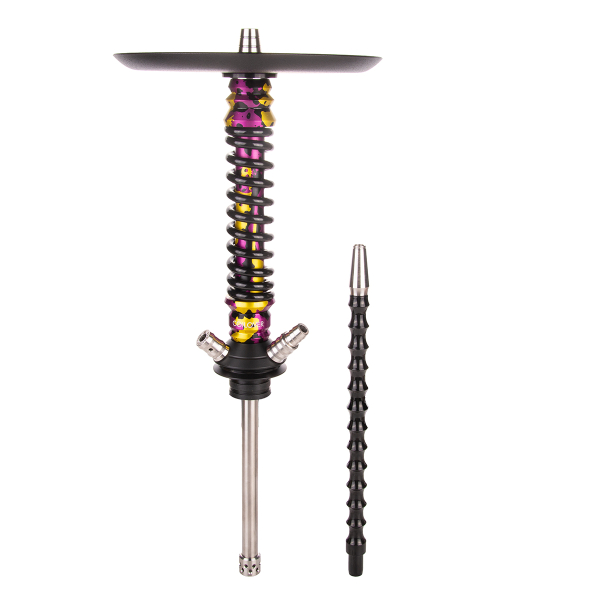 Кальян Mamay Customs Coilover Mini   Пурпурный/золотой Камуфляж Чёрный в Уфе