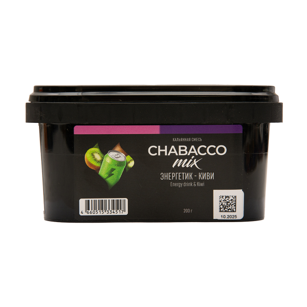 Бестабачная смесь Chabacco Mix Medium Energy Drink & Kiwi 200 грамм в Уфе