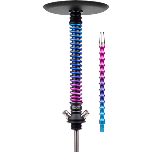 Кальян Mamay Customs Coilover Big Anod Черный Мат Blue Space в Уфе