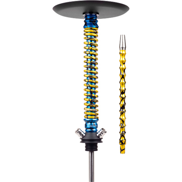 Кальян Mamay Customs Coilover Big Anod Special Blue Splash Gold в Уфе