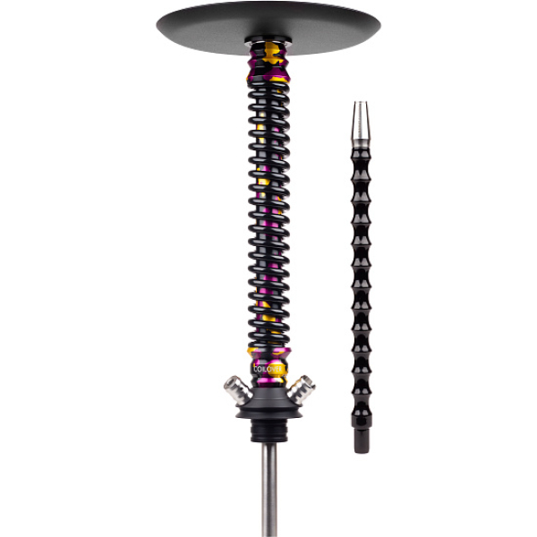 Кальян Mamay Customs Coilover Big Anod Special Purple Gold Camo Черный Глянец в Уфе