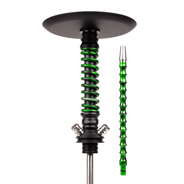 Кальян Mamay Customs Coilovers Mini Anod Черный Матовый Green Splash в Уфе