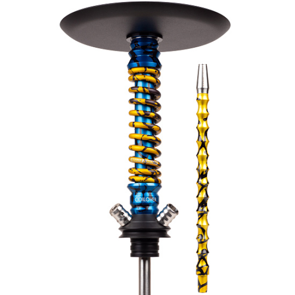 Кальян Mamay Customs Coilovers Mini Special Anod Blue Splash Gold в Уфе