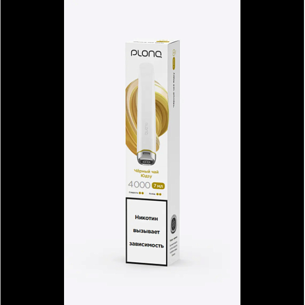 Электронка Plonq Plus Pro 4000 Черный Чай Юдзу 4000 затяжек в Уфе