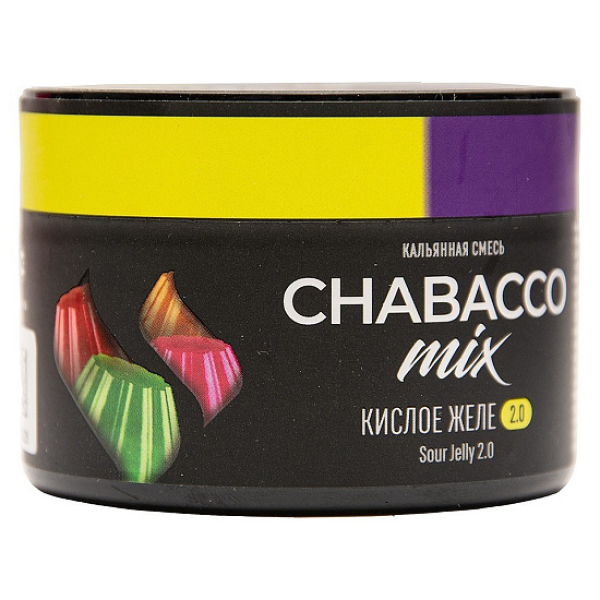 Бестабачная смесь Chabacco Mix Sour Jelly 2.0 Кислое Желе Medium 40 грамм в Уфе