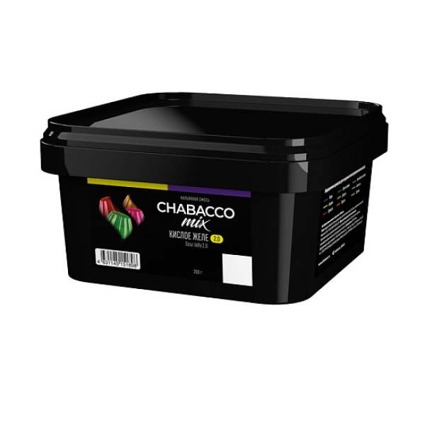 Бестабачная смесь Chabacco Mix Sour Jelly 2.0 Кислое Желе Medium 200 грамм в Уфе